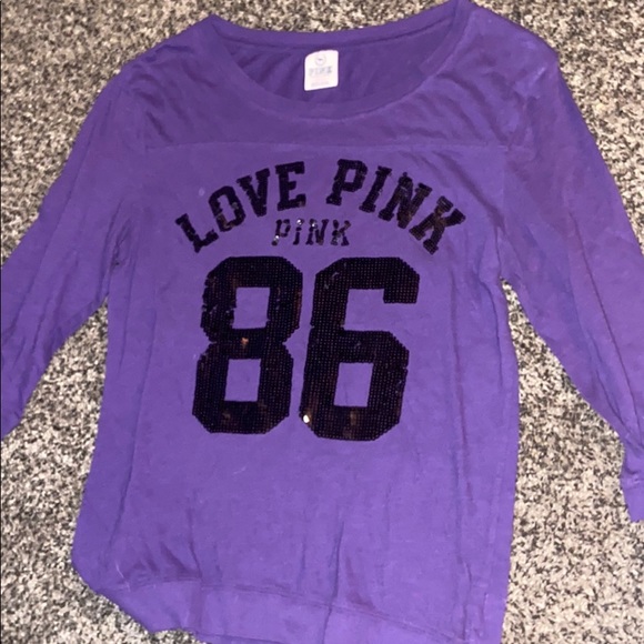 victoria’s secret quarter sleeve glittery top - Picture 2 of 3